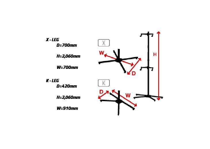 P-500AL-7S Free Standing Multi-Level Double Bike Stand